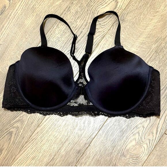 Maidenform Black Seamless Lace Bra Women’s 40C Front Closure Racer  Back. - Picture 1 of 6